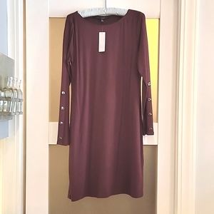 NWT White House Black Market Port shift dress, S.